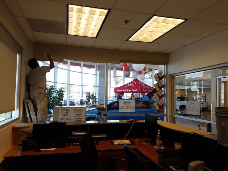 Toyota dealership showroom