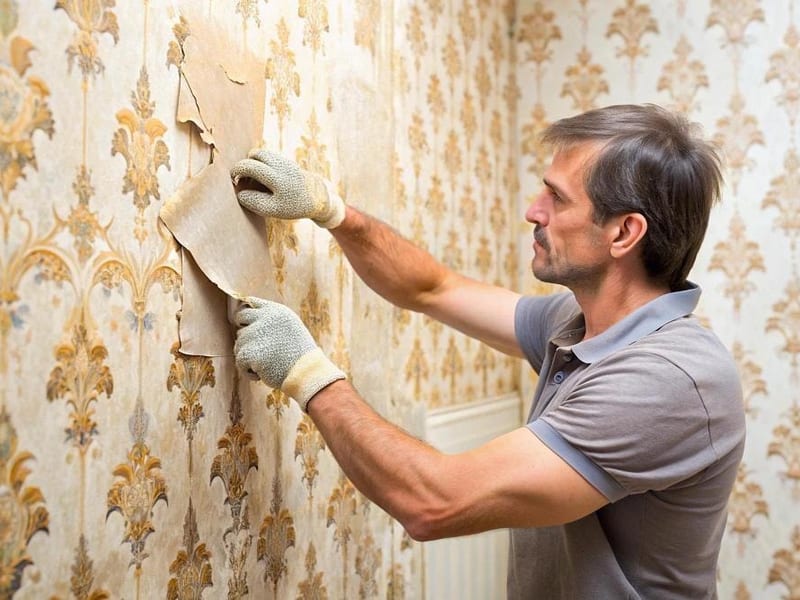 Wallpaper removal process in Westlake Village CA